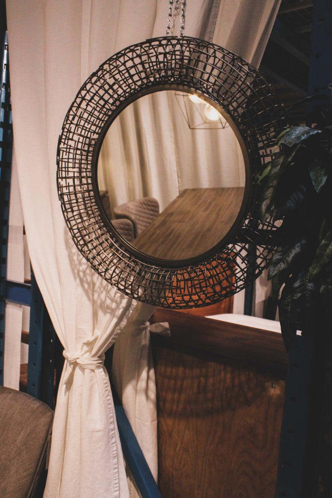 Regal Mirror, Brass