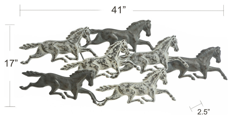 Dutton Off to the Races Metal Wall Art