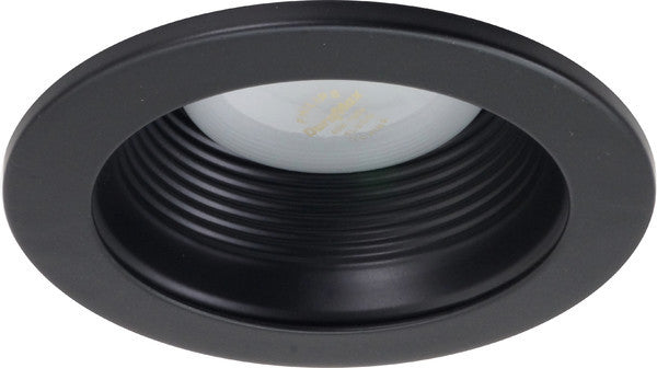 NICOR 4" Black Recessed Baffle Trim