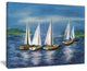 "Yachts by Obsky Sea" Canvas Print