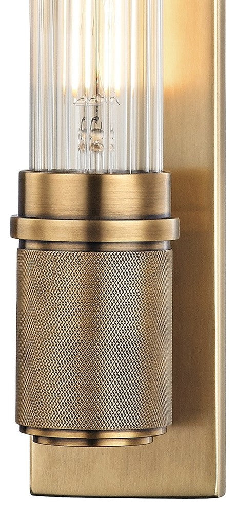 Shaw 1-Light LED Wall Sconce, Aged Brass