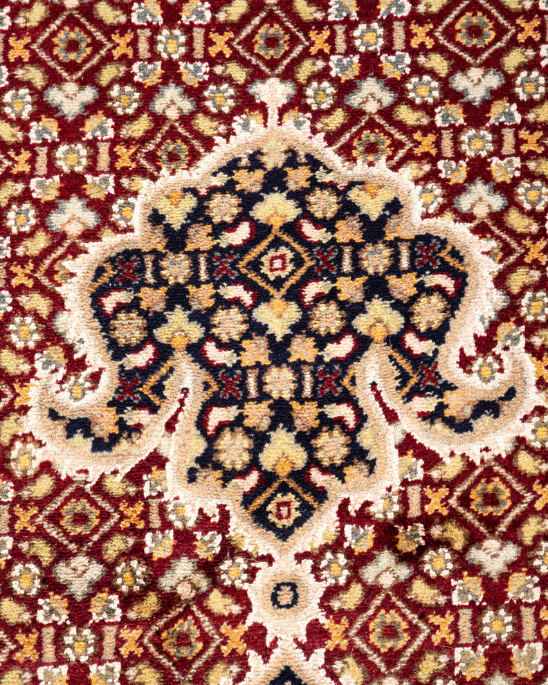 Mogul, One-of-a-Kind Hand-Knotted Area Rug Red, 8' 1" x 10' 1"