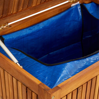 Vidaxl Garden Storage Box 59"x19.6"x22.8" Solid Acacia Wood