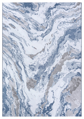 Serenity Abstract Marble Area Rug, Grey-Opal, 2'x3'11"