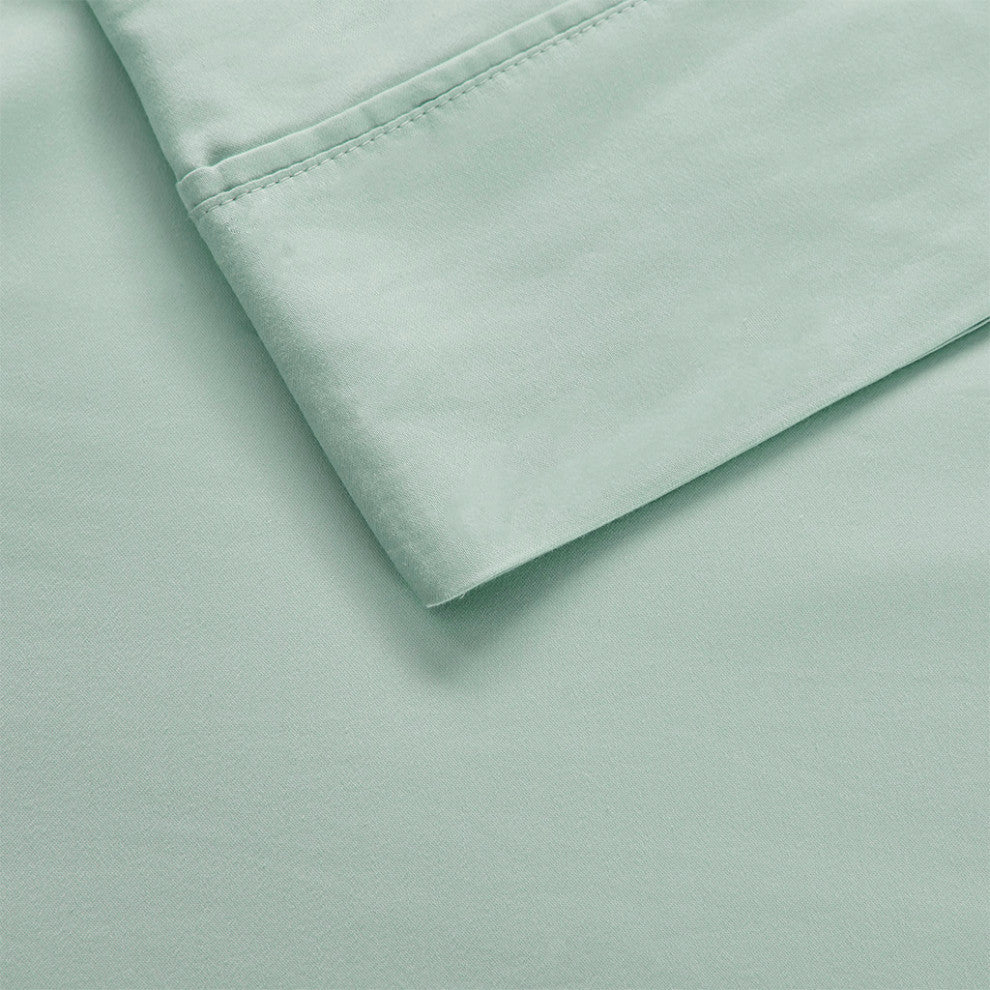 Beautyrest 1000 Thread Count Thermal Management Sheet Set, Seafoam, Queen