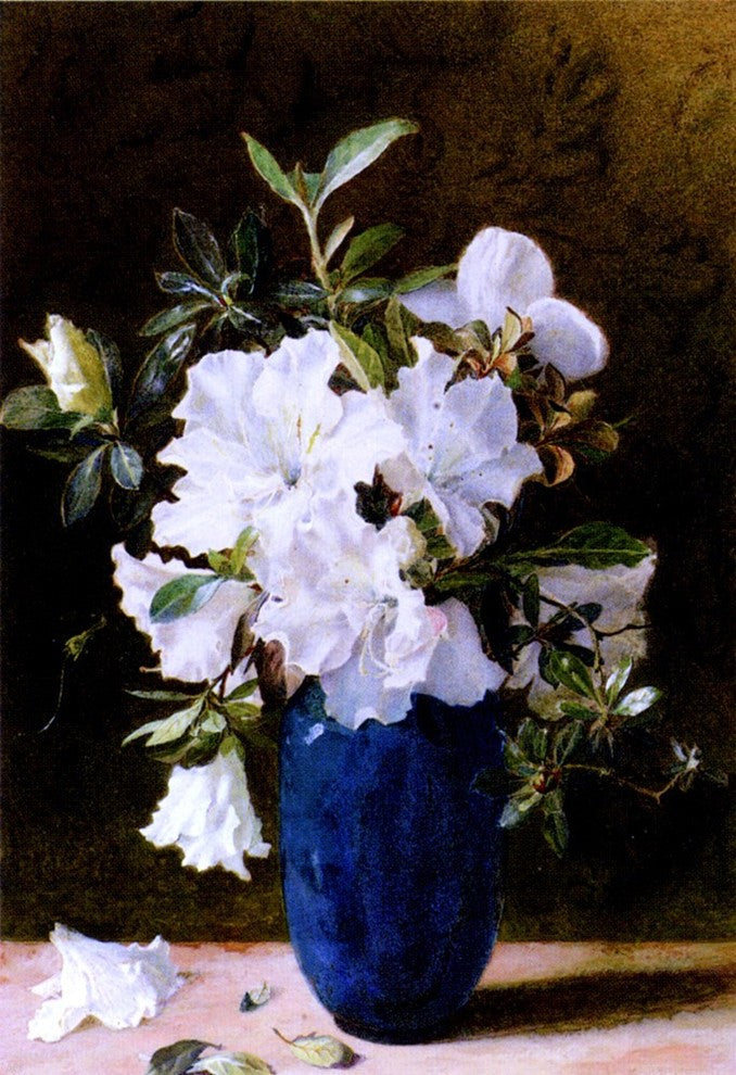 Kate Sadler A Vase Of Azaleas, 18"x27" Wall Decal Print