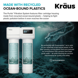 KRAUS Bolden Pull-Down Filter Kitchen Faucet SFACB w/ Purita Filtration System