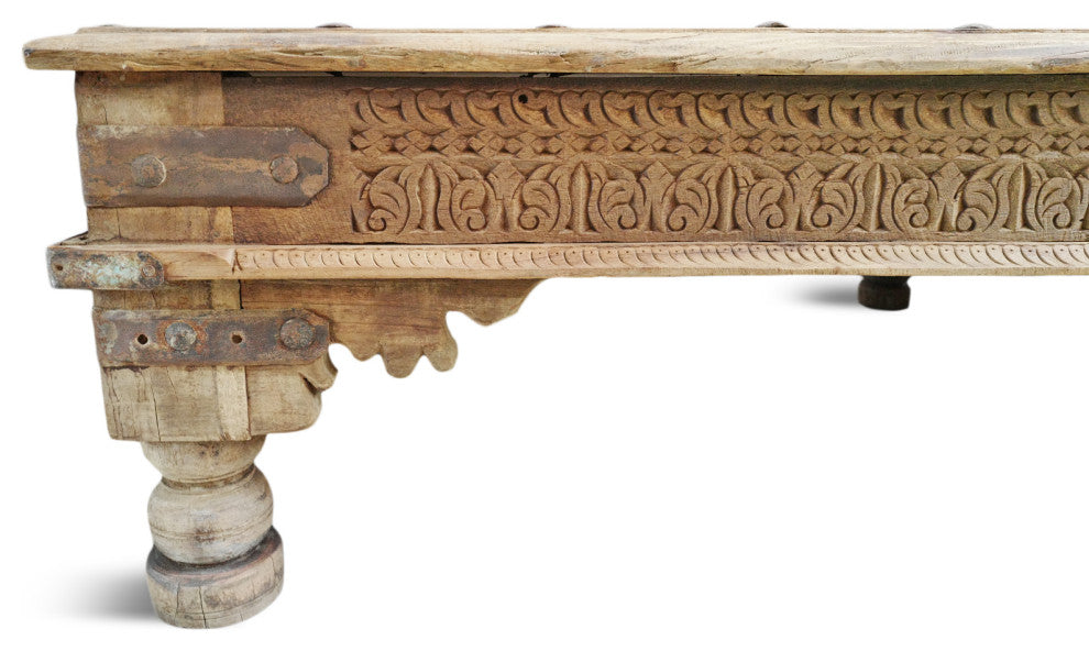 Consigned Vintage Teak Takhat Coffee Table 5