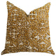 Golden Cosmo Textured Luxury Throw Pillow, 20"x30" Queen