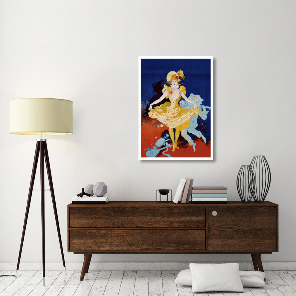 "Musee Grevin / Pantomimes Lumineuses" Paper Print by Jules Cheret, 30"x42"