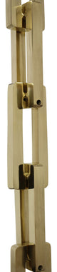 Brass Rectangle Chandelier Chain, 3'', Polished Brass, H90