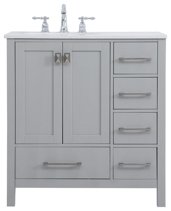 Isabel Grey 32" Single Sink Bathroom Vanity