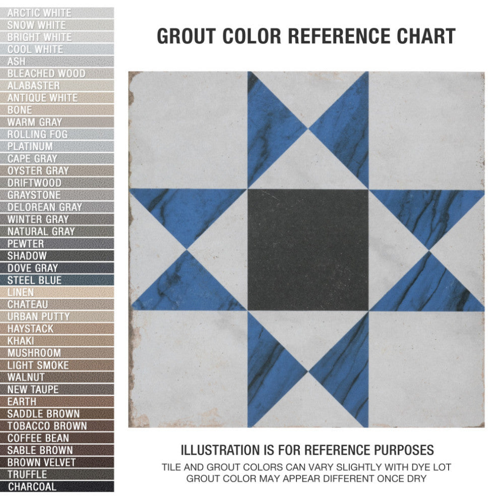 Renaissance Deco Cross Porcelain Floor and Wall Tile Sample