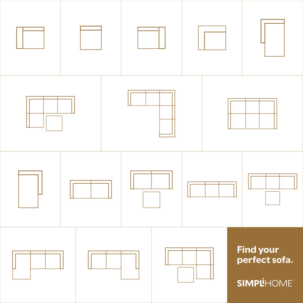 Rex Corner Sofa Module in Tightly Woven Performance Fabric
