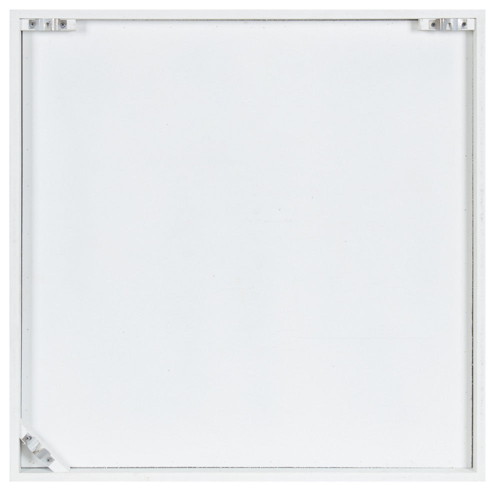 Mercador Wall Art Plaque, White, 24x24