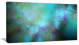 Perfect Blue Starry Sky, Abstract Canvas Wall Art, 40x20