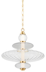 Hudson Valley Lighting Williams 18.75" Pendant Aged Brass