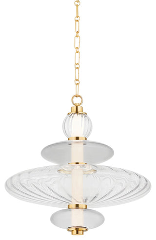 Hudson Valley Lighting Williams 18.75" Pendant Aged Brass