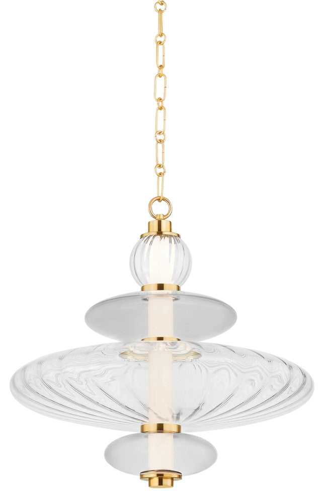 Hudson Valley Lighting Williams 18.75" Pendant Aged Brass