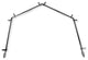 Vinci 13/16" 4-Sided Bay Window Curtain Rod, Black