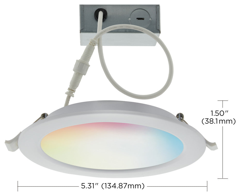 10W LED DW DL 4 in. Tunable White/RGB Rnd Starfish IOT 120V 650L 90CR