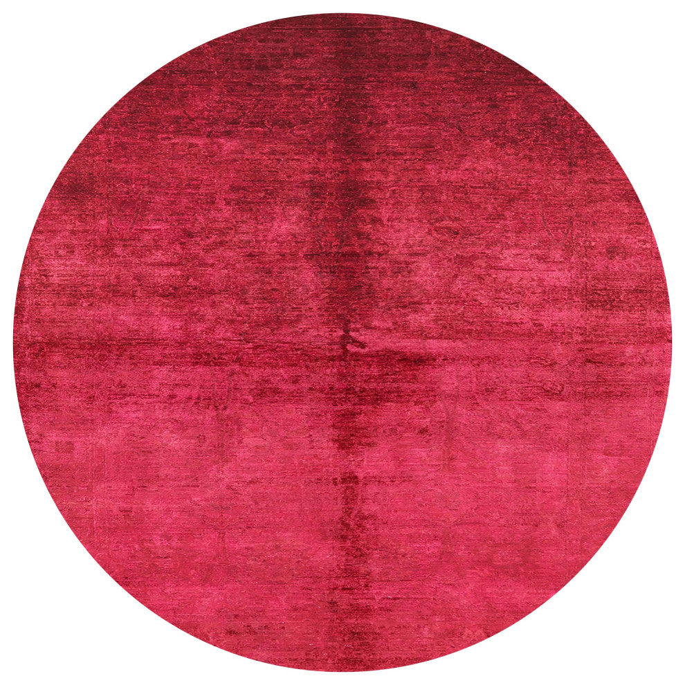 Ahgly Company Indoor Round Mid-Century Modern Area Rugs, 5' Round