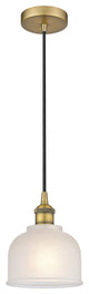 Innovations 616-1P-BB-G411-LED 1-Light Mini Pendant, Brushed Brass