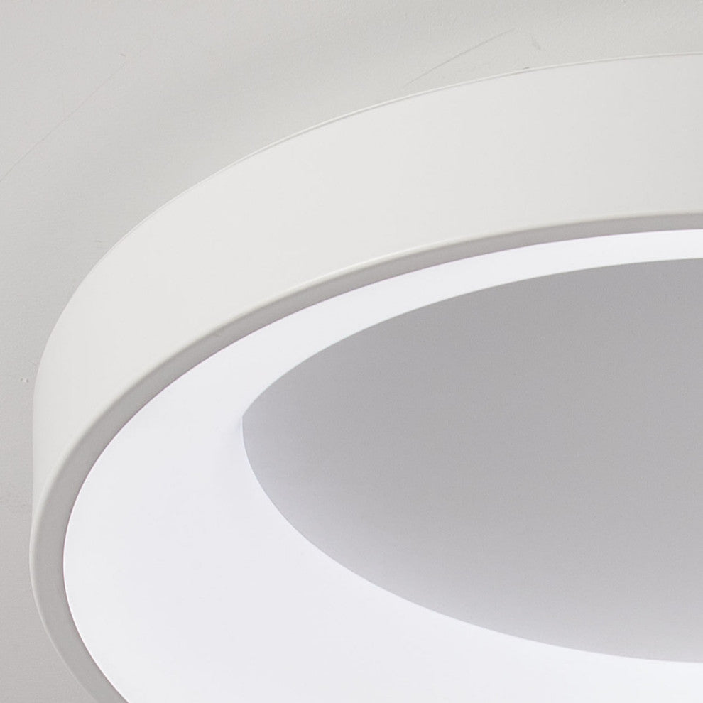 Acrylic LED Round Flush Mount Ceiling Light, 23.62 in