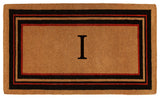 Esquire Monogram Doormat, Extra-Thick 18"x30", Letter I