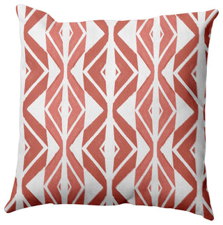 Diamond Graffiti Outdoor Pillow, Brown, 14"x20"