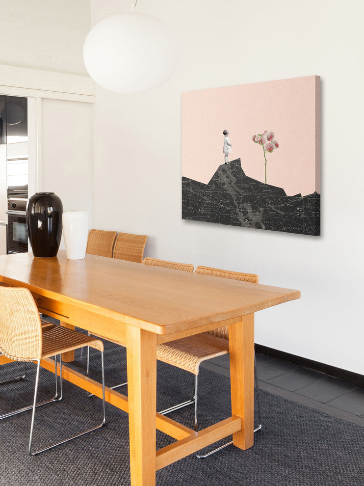 Marmont Hill, "Nina Mira Flor Rosa" by Bengoa Vazquez on Wrapped Canvas, 32x32