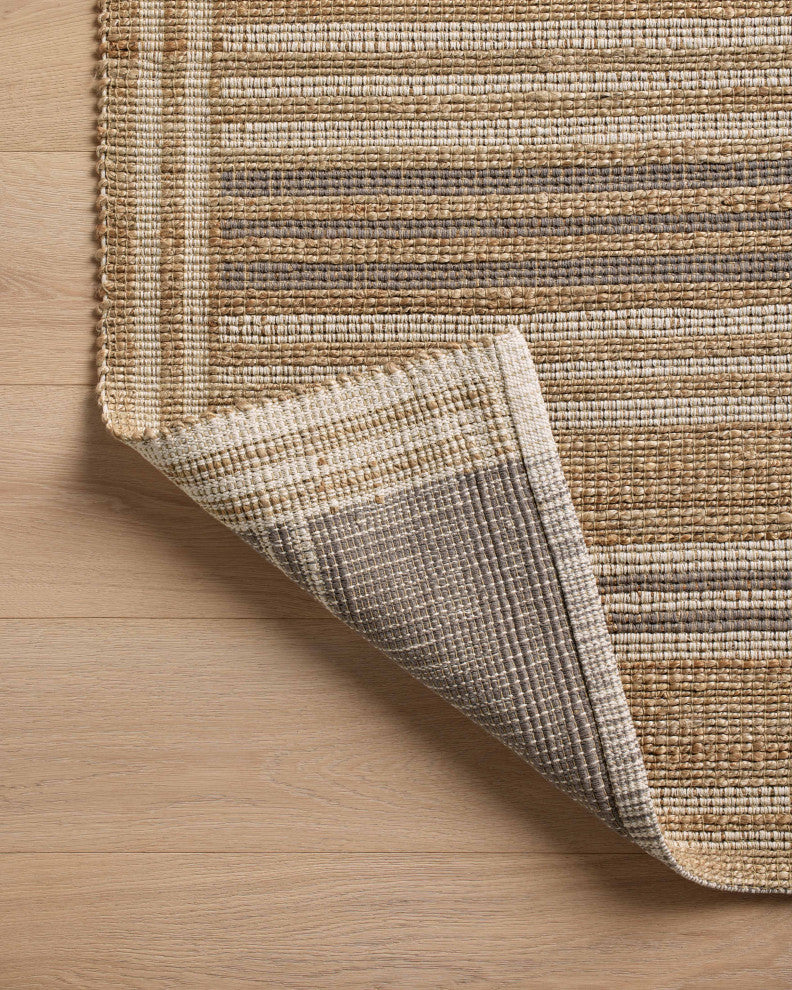 Chris Loves Julia x Loloi Judy Natural / Dove 18" x 18" Sample Rug