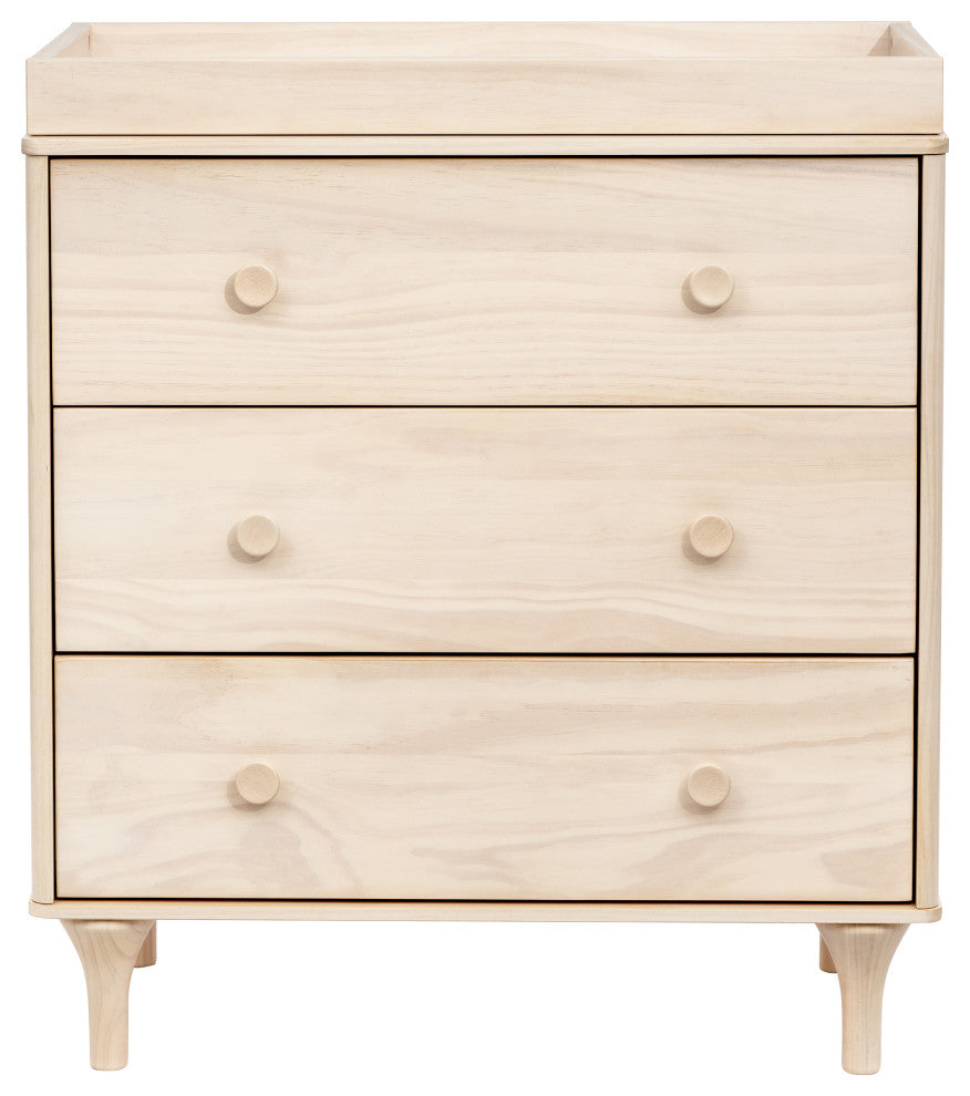 Lolly 3-Drawer Changer Dresser With Removable Changing Tray, Washed Natural