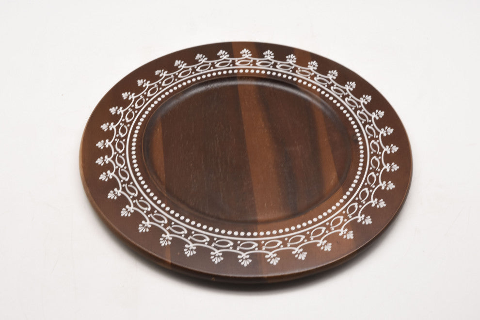 Heim Concept Acacia Wooden Charger Plate 4Pcs/Set
