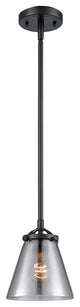 Small Cone 1-Light Mini Pendant, Oil Rubbed Bronze, Plated Smoke