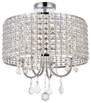 Emelia 17" Flush Mount, Chrome
