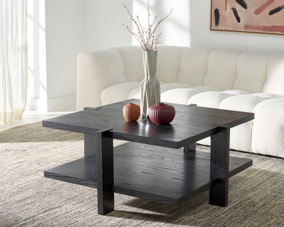 Safavieh Couture Quigley Square Coffee Table, Black