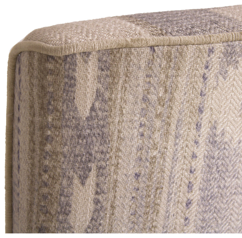 Patterned Fabric Upholstered Dining Chair | Andrew Martin Addington, White