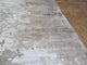 Hand Knotted Brown and Gray Modern Tibetan Oriental Rug With Silk, 8x10