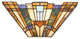 Quoizel TFIK8802 Two Light Wall Sconce, Blue, Honey, Amber Finish