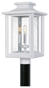Wakefield 3-Light Outdoor Post Mount, White Lustre