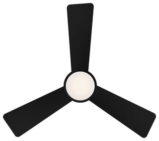 Hug Indoor/Outdoor 3-Blade Smart Ceiling Fan 44" Matte Black, LED, Remote