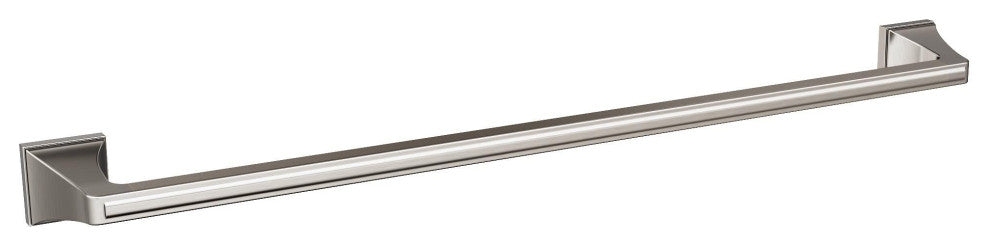 Amerock Mulholland Traditional Towel Bar, Brushed Nickel, 24" Center-to-Center