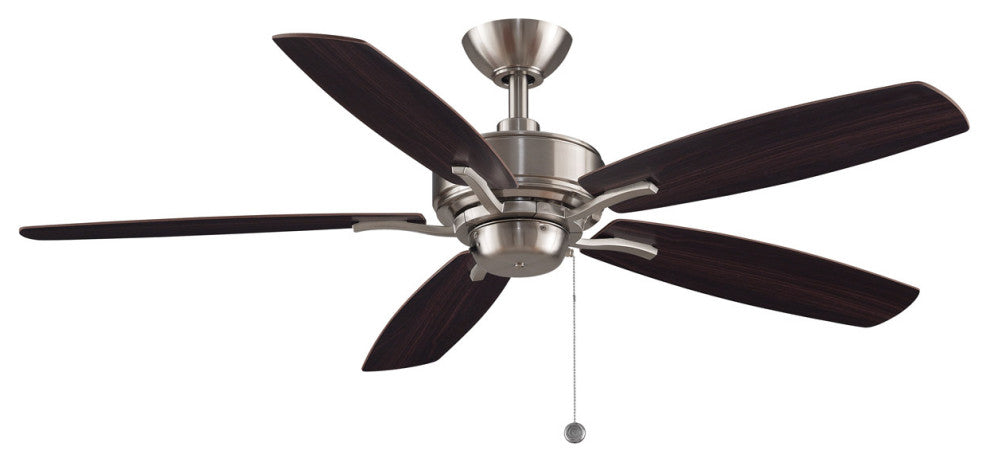 Fanimation Aire Deluxe FP6284BN Ceiling Fan, Nickel, 52"
