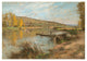 "River Marne at Chartere (Quai au Sable, Charteves), 1904" Paper Art, 24"x17.4"