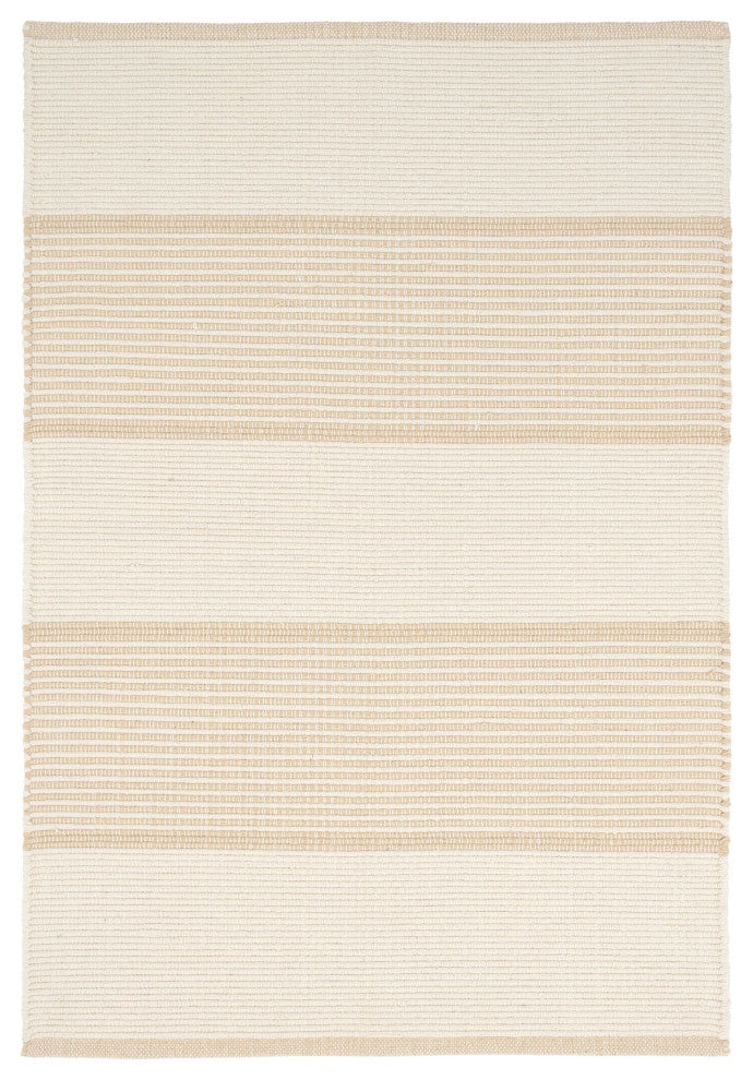 Mark D. Sikes x Dash & Albert La Mirada Wheat Cotton Rug, Natural, 6' x 9'