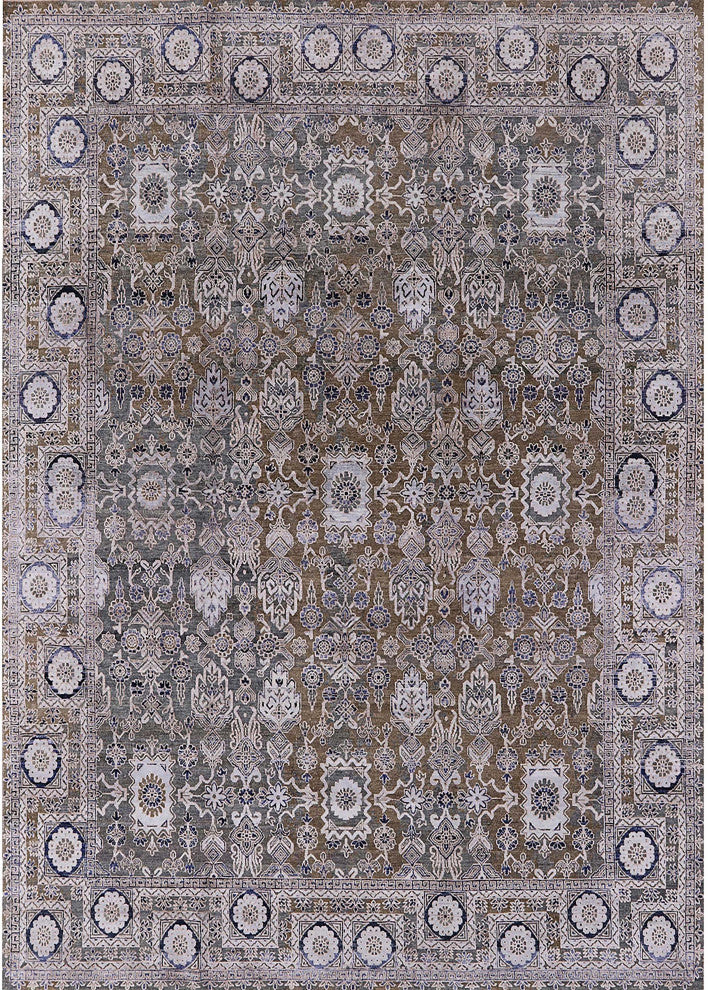 Ahgly Company Indoor Rectangle Mid-Century Modern Area Rugs, 7' x 9'