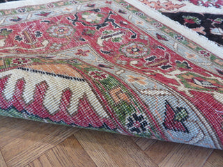 9"x11" Hand-Knotted Ivory Fine Serapi Heriz Oriental Rug Vegetable Dyes
