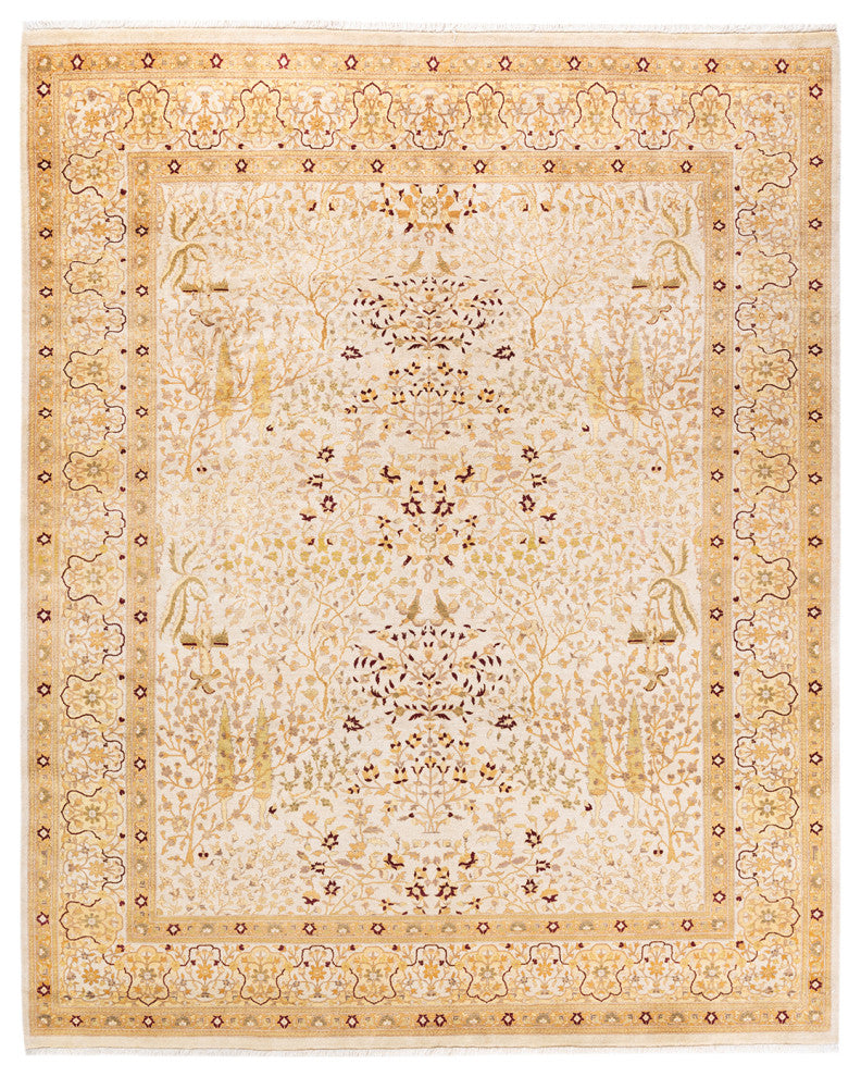 Mogul, One-of-a-Kind Hand-Knotted Area Rug Ivory, 8' 2" x 10' 2"