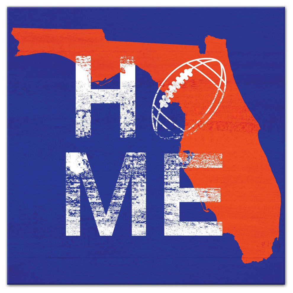 Florida Football State Pride 16x16 Canvas Wall Art